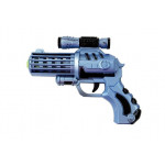 Vesmírna zbraň s mečom, robotom a maskou